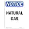 Signmission Safety Sign, OSHA Notice, 14" Height, Rigid Plastic, Natural Gas Sign, Portrait OS-NS-P-1014-V-14314 - alternate 1